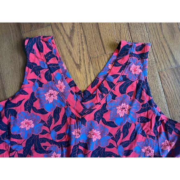 Anybody Wide Leg Romper, Multicolor, Floral, size 1XP, Capri Length, Gaucho - Picture 3 of 12